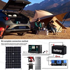 8000w 110v Solar Full Kit Inverter 300W Solar Panel Home 100A Controller