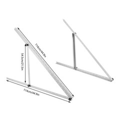 2pcs 45″Adjustable Solar Panel Tilt Mount Brackets RV Flat Surface Mounting Set