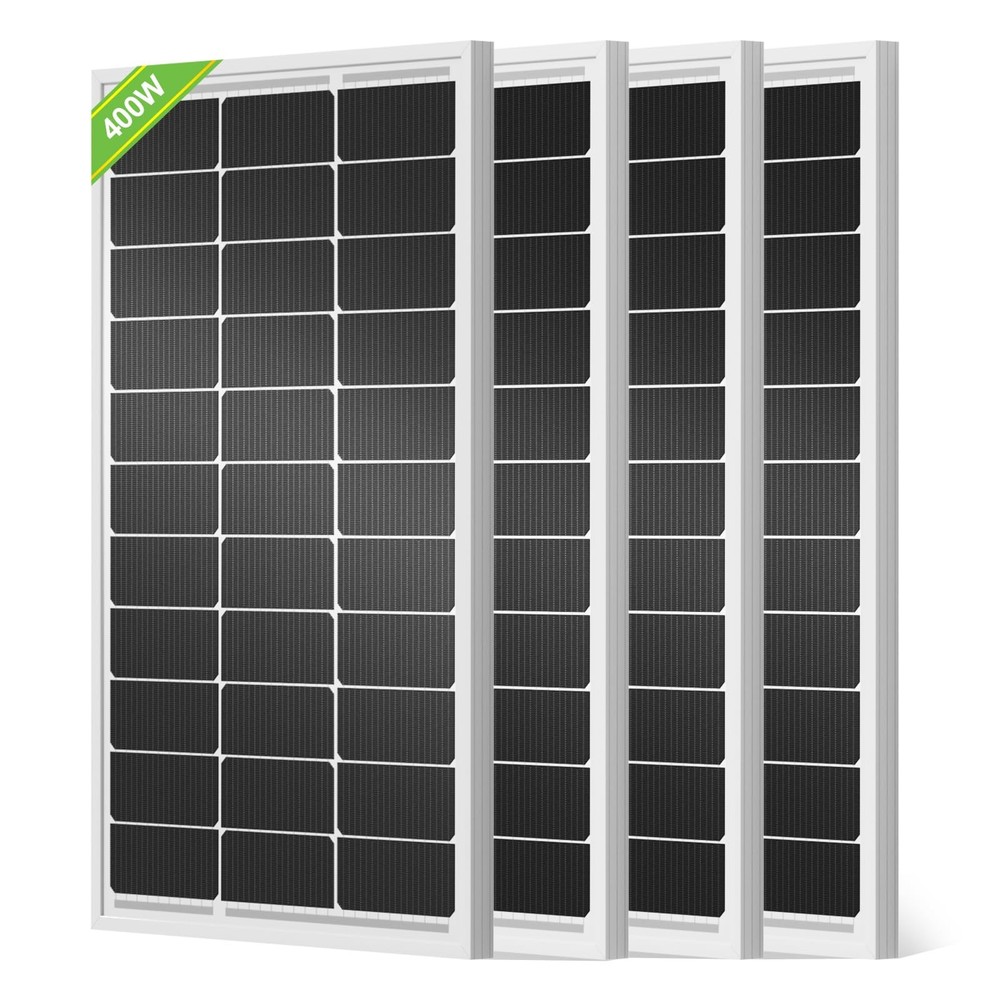 ECO-WORTHY 400W Solar Panels 4x100W 18V Monocrystalline Off Grid