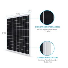 Renogy RNG-50D-SS 50W Solar Panel for Compact Design