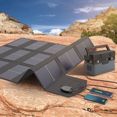 ALLPOWERS Portable Solar Panel 100W (Dual 5v USB with 18v DC Output) Monocrys…