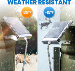 POWOXI 6V Solar Panel for Deer Feeder: 1.5W Waterproof Solar Battery Charger