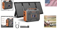 280Wh Battery Power Pack – 300W Solar Generator with USB Ports for RVs & Camping