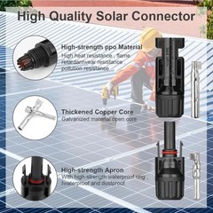 10/20/50/100/200 Pairs Male Female Solar Cable Connector For DIY Solar Panel Kit