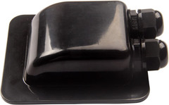 Weatherproof ABS Solar Double Cable Entry Gland,Curved Cable Connector for All C