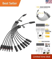 Solar Y Connectors Solar Panel Parallel Connectors Extra Long 1 to 6 Solar Br…