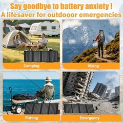 2026Upgrade 40W Foldable Solar Panel Charger,25% High Efficiency Portable N