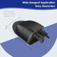 Waterproof Solar Cable Gland Entry Housing Solar Junction Box Fit for roof Panel