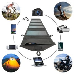 100W Foldable Solar Panel USB Charger Portable Camping Power Bank Charger