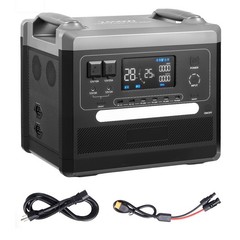 Uimoso Portable Power Station Solar Generator 2400W 2160Wh with 10 Outputs