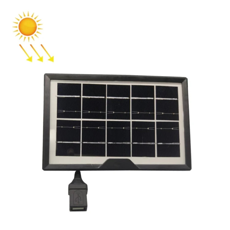 Small Table Lamp Flashlight With USB Female Head 5V/1.8W Solar Panel, Solar Pan