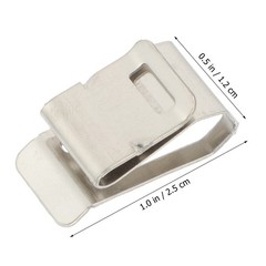 30Pcs Stainless Steel Wire Clamps for Solar Panel Cable Management Silver