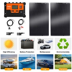 400W Monocrystalline Solar Panel Complete Kit for RV Home Off Grid Camping New
