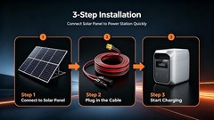25FT XT60 Adapter Solar Charging Cable, 12AWG Extension Wire for Solar Power