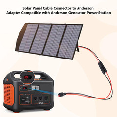 10AWG Solar Connector to Anderson Adapter Cable, Solar Panel