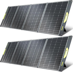 800W Portable Solar Panel Set – 2x400W, Waterproof, Adjustable for Camping/RV
