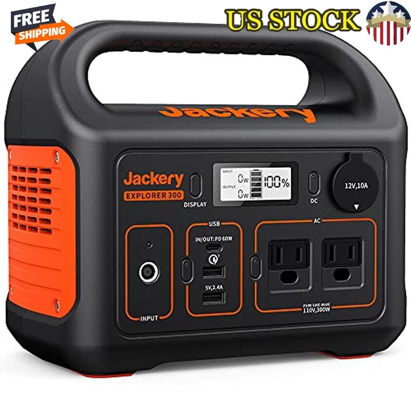 Portable Power Station 293Wh Lithium Battery Solar Generator Camping Travel New