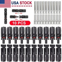 10 Pairs Male Female Wire Cable Connector Set Solar Panel Waterproof Connector