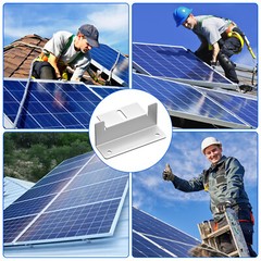 4/8PCS Aluminum Z Bracket Mounting Kit for RV Boat Roof Wall Solar Panel