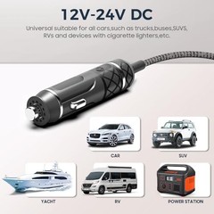 12V/24V Cigarette Lighter XT60 Car Charger Plug for Ecoflow Delta/River/River