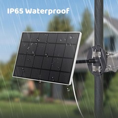 Solar Panel for Bird Feeder only, Type-C Charger, IP65 Waterproof for Outdoor…