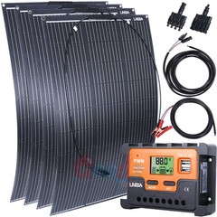 400W 200W N-Type Solar Panel Mono 18V Flexible Charging Home PV Off-Grid RV Boat
