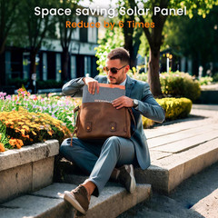 100W Portable Solar Panels Chargers with PD3.0 USB-C,QC3.0 USB-A and DC Outputs