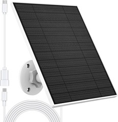 5W Solar Panel for Security Camera IP65 Waterproof with 9.8ft Cable Wall Mount