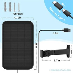3.2W Solar Panel for Arlo Pro Pro 2 Security Camera Waterproof Charger