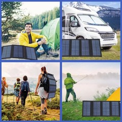 100W FOLDING SOLAR PANEL CHARGER WATERPROOF FLEXIBLE USB FOR PHONE CAMPING HIKE