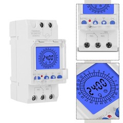 Intelligent Timer Switch 16A 24 Hours Programmable with Backlight LCD Display