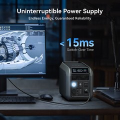 Dabbsson 1008Wh 1200W Power Station w/ 560W Car Alternator Charger Camping Trip