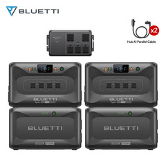 BLUETTI 2*Apex 300 15.7kWh Portable Power Station+2*B500K Batteries+Hub A1