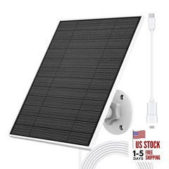 Solar Panel for Eufy Camera, 5W Solar Panel Compatible with Eufycam 3/3C/2/2 1