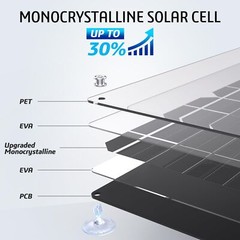 10W 12V Solar Panel Car Battery Charger Portable Waterproof Power Trickle Bat…