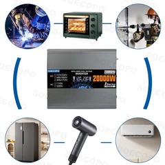 20000W Peak Solar System Kit Panel 110V/220V Inverter Complete for Home