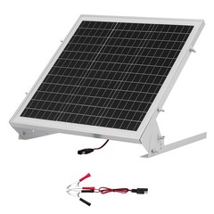 Solar Battery Trickle Charger Kit 20W 12V with Built-in MPPT Controller