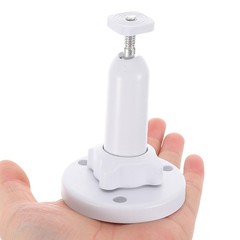 Solar Panel Mount Bracket For Security Camera Outdoor Adjustable White ABS