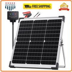 7.5W 12V Solar Battery Maintainer Trickle Charger for Car Boat RV Motorcycle