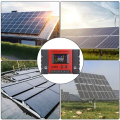 5200W 100A Auto Solar Charge Controller LCD Display Current PWM Controller 4 USB