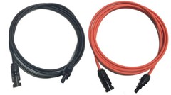 12 AWG Paired Black+Red PC Solar Panel wire PV Connector