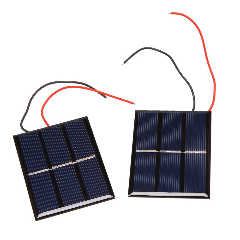 2 pcs 1.5V 400mA 80x60mm Micro- Solar Cells For Solar Panels – DIY7878