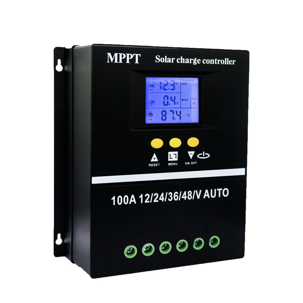 4000W 100A MPPT Solar Charge Controller 12V/24V/36V/48V Battery PV Regulator USB