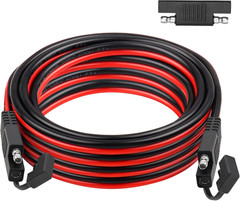 SAE Extension Cable 10AWG 30FT Quick Disconnect Tinned Copper Wire with SAE Conn