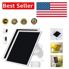 Reliable Waterproof Solar Panel for Ring Cameras – 6-Watt Quick Charge, 2-Pack