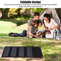 40W 4 Fold Solar Panel Charging Bag Folding Bag Foldable Monocrystalline Solar