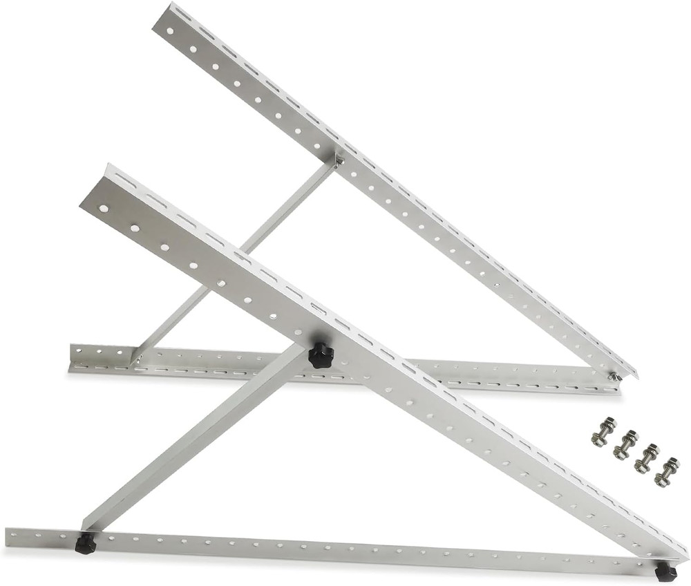 Adjustable 41In Solar Panel Tilt Mount Brackets for Roof, RV, Boat, Off-Grid