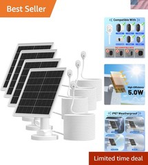5W Solar Panel Charger Compatible with Arlo Pro 5S/Pro 4/Pro 3/Ultra/Ultra 2/…