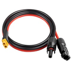 Solar Connector to XT60 Cable 2FT, 10AWG, 600V Rated | Heavy-Duty Power Transfer