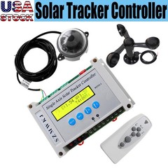 DC12V/24V Single Axis Solar Panel Tracking Tracker LCD Controller W/ Wind Sensor